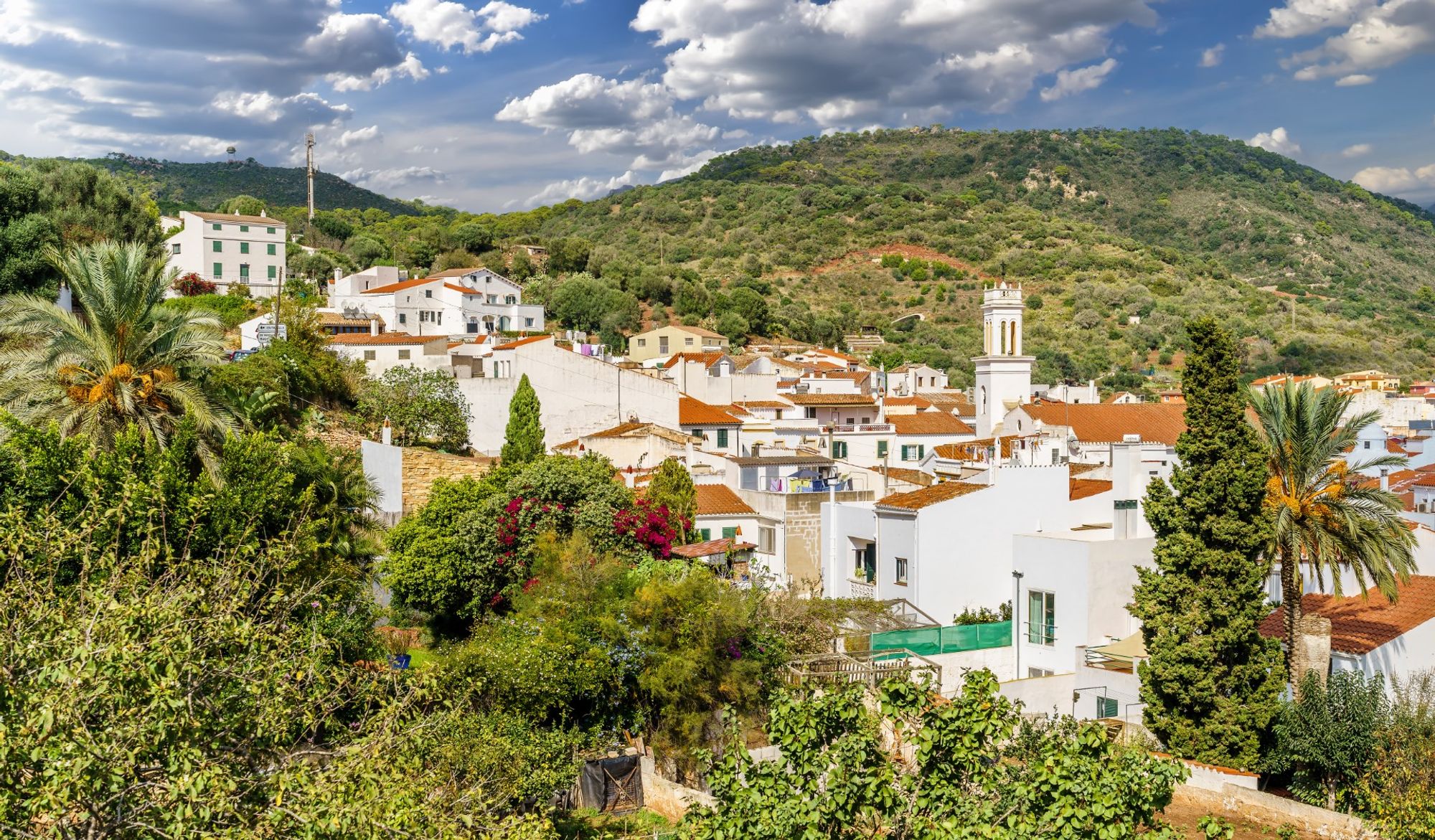 A captivating backdrop of central Ferreries