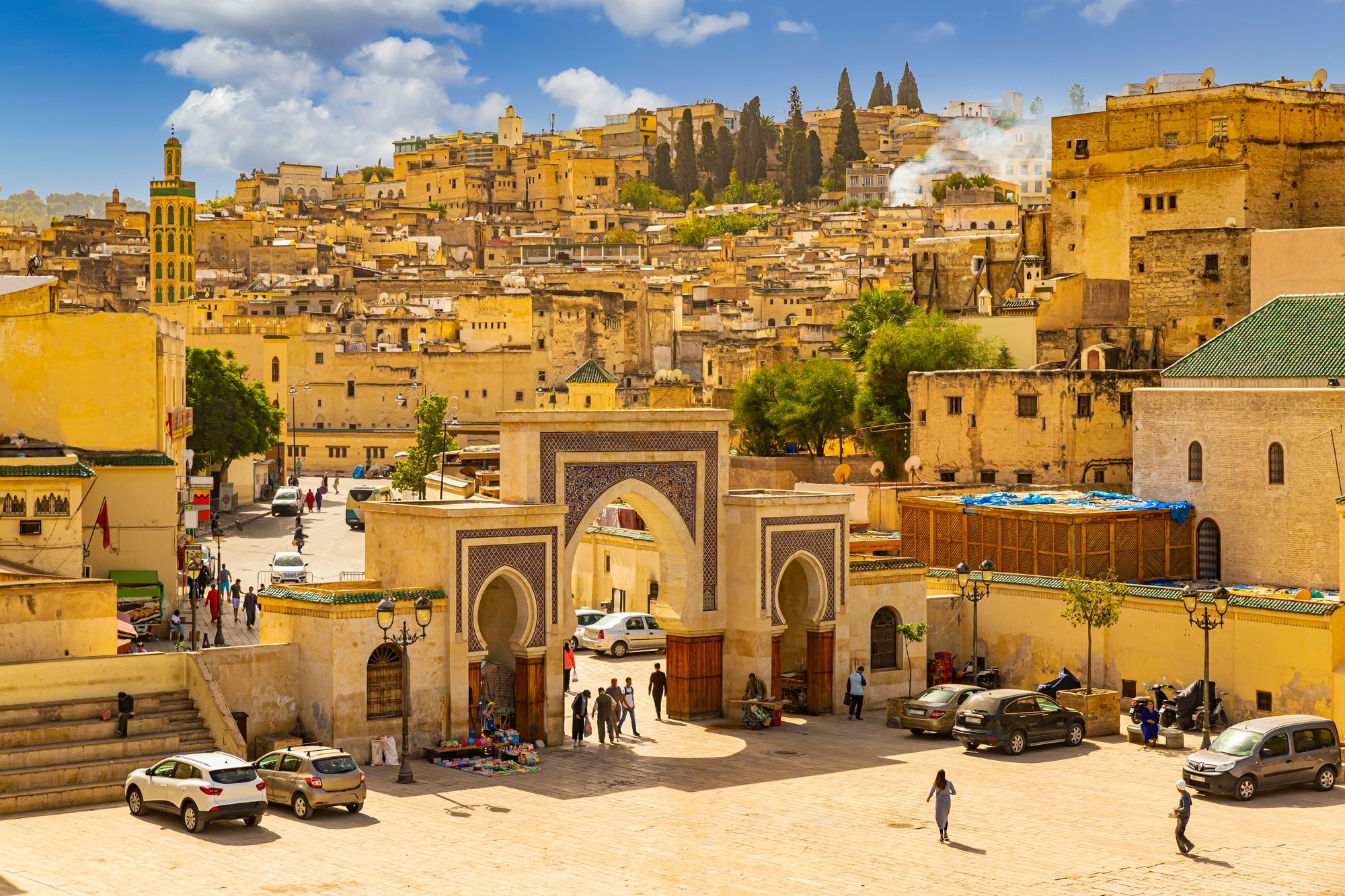 A captivating backdrop of central Fes