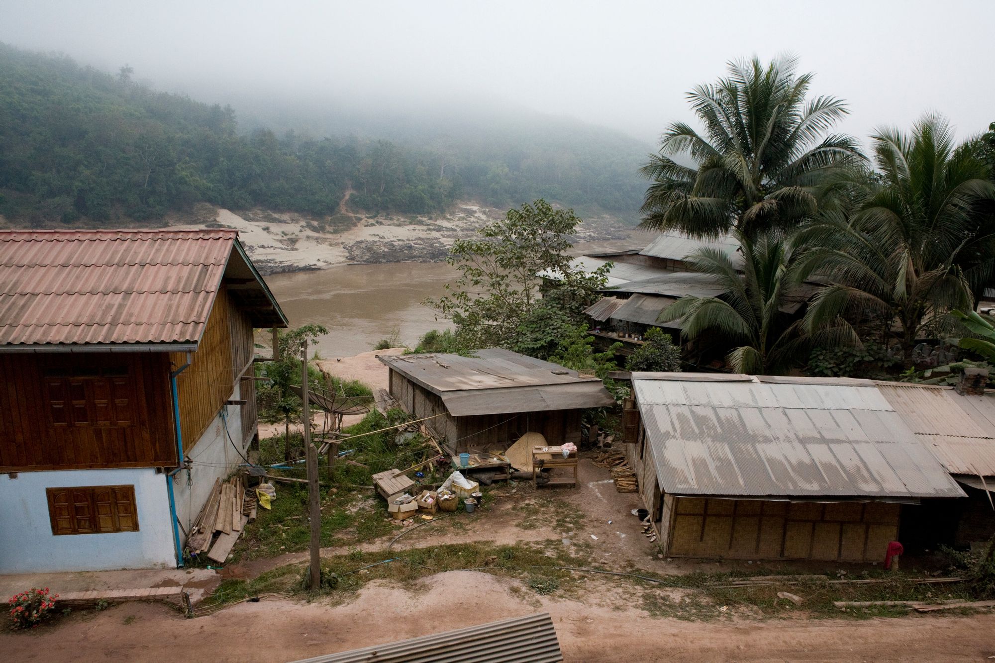 Pak Beng Slow Boat Pier станция в пределах Pak Beng, Laos