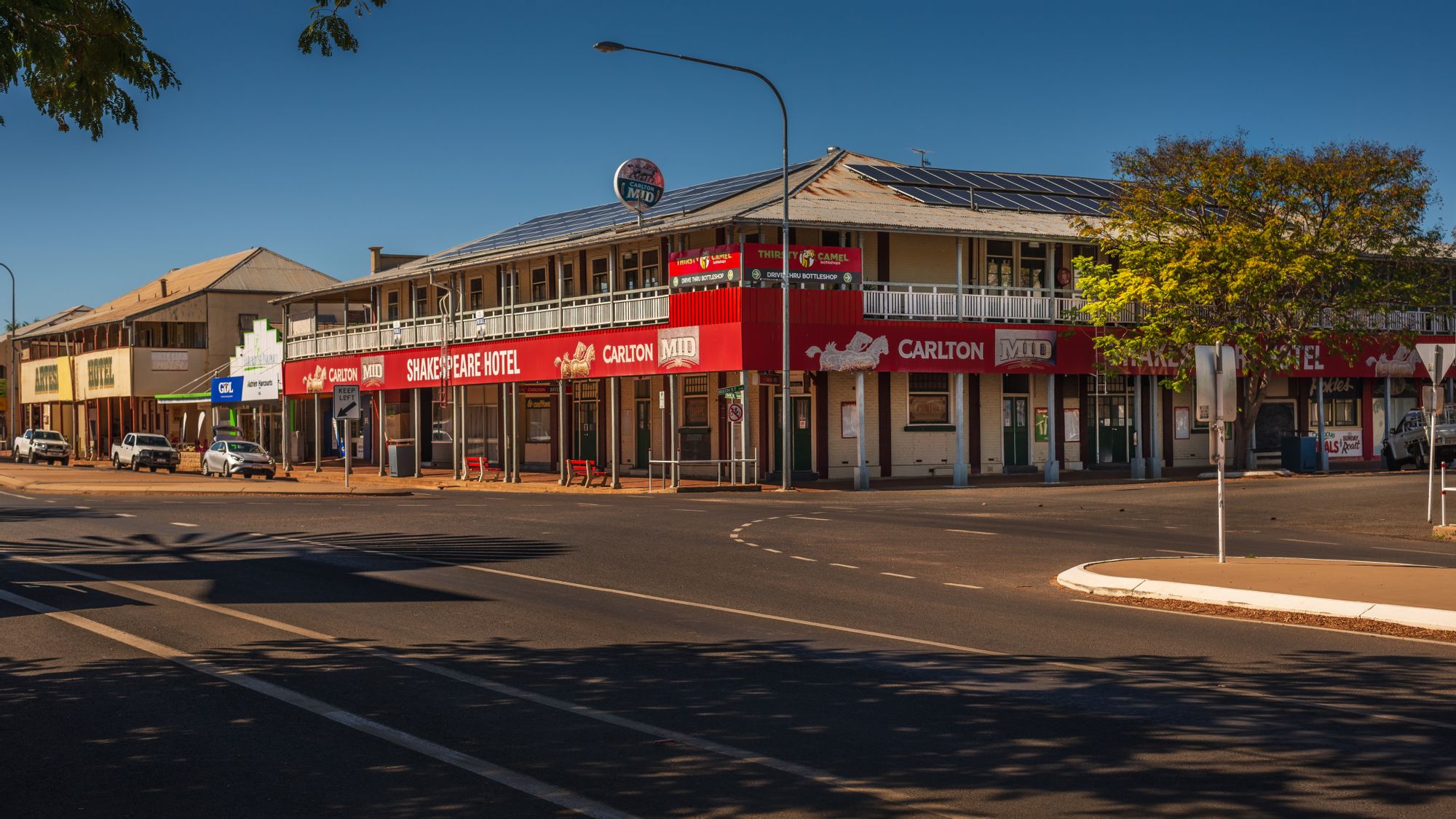 중앙의 매혹적인 배경 Barcaldine