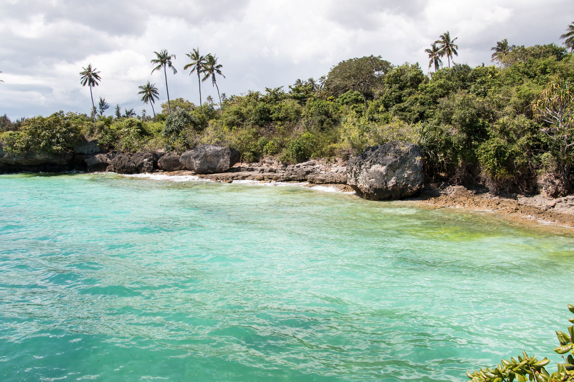 Un cautivador telón de fondo del centro Mangapwani, Zanzibar Island