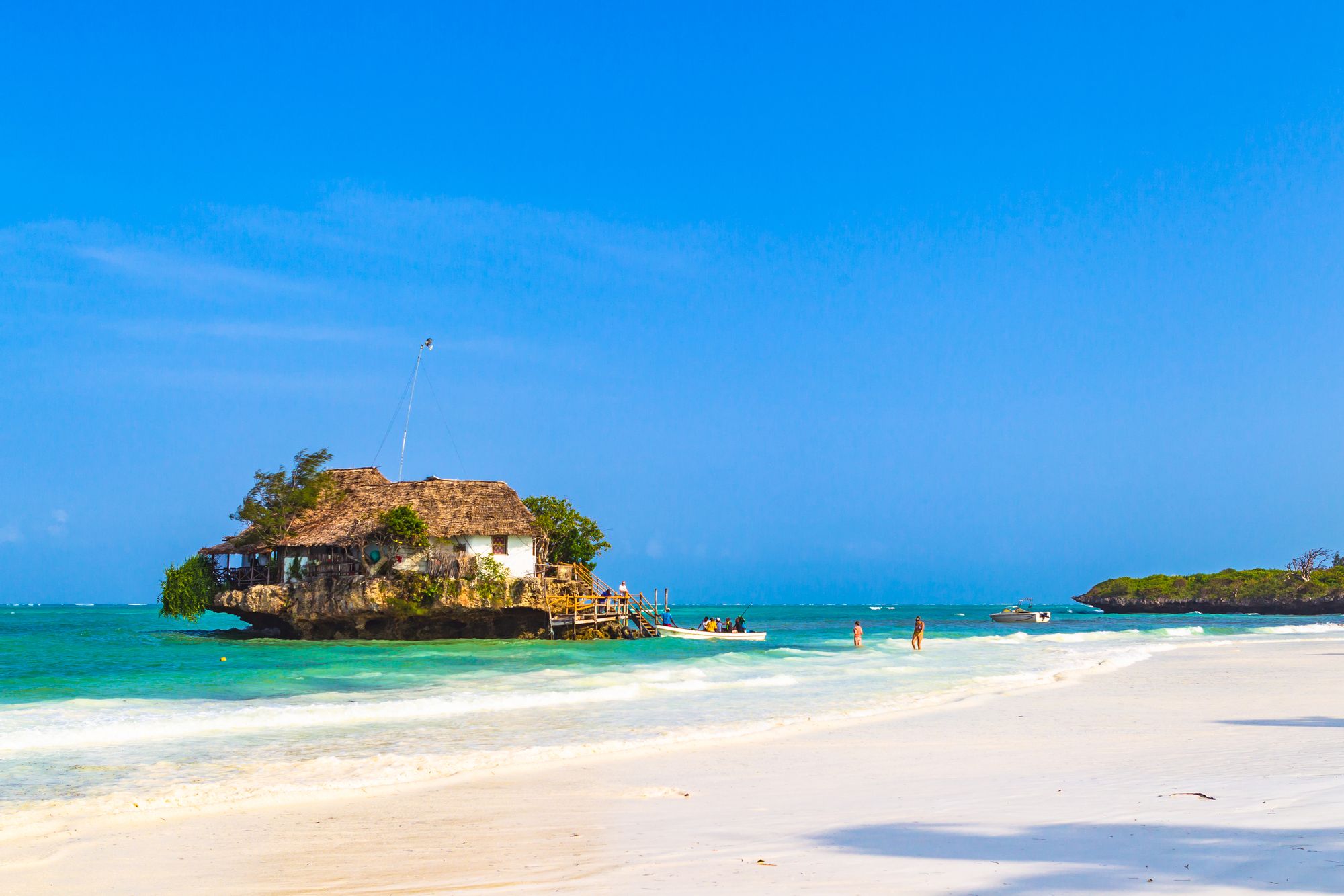 中心部の魅惑的な背景 Pingwe, Zanzibar Island