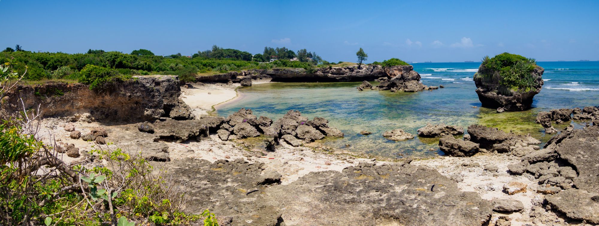 ฉากหลังที่มีเสน่ห์ของใจกลางเมือง Sea Cliff, Dar es Salaam