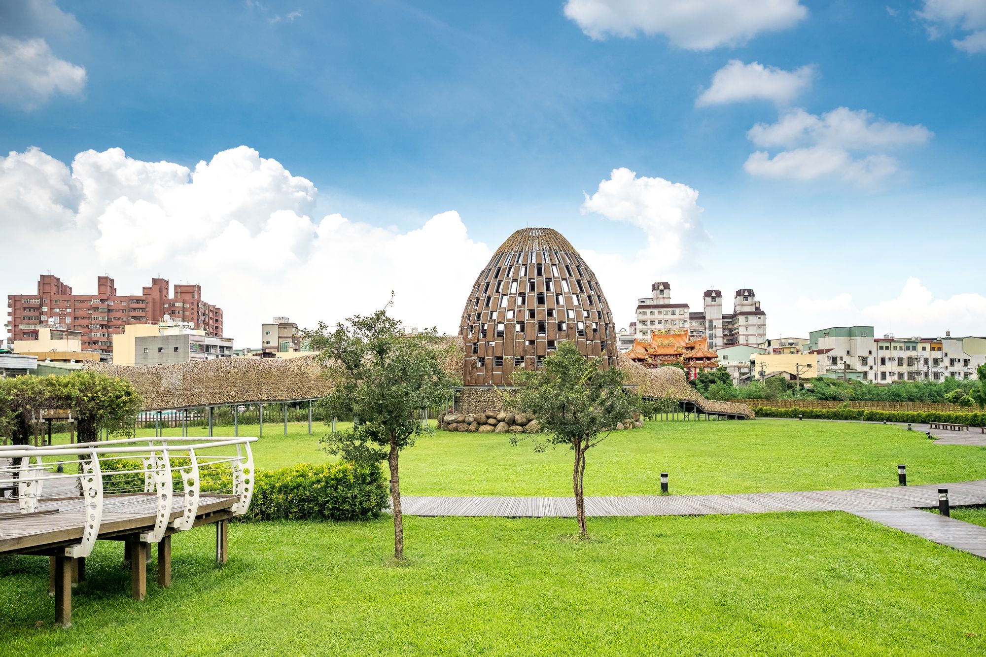 中心部の魅惑的な背景 Chiayi City