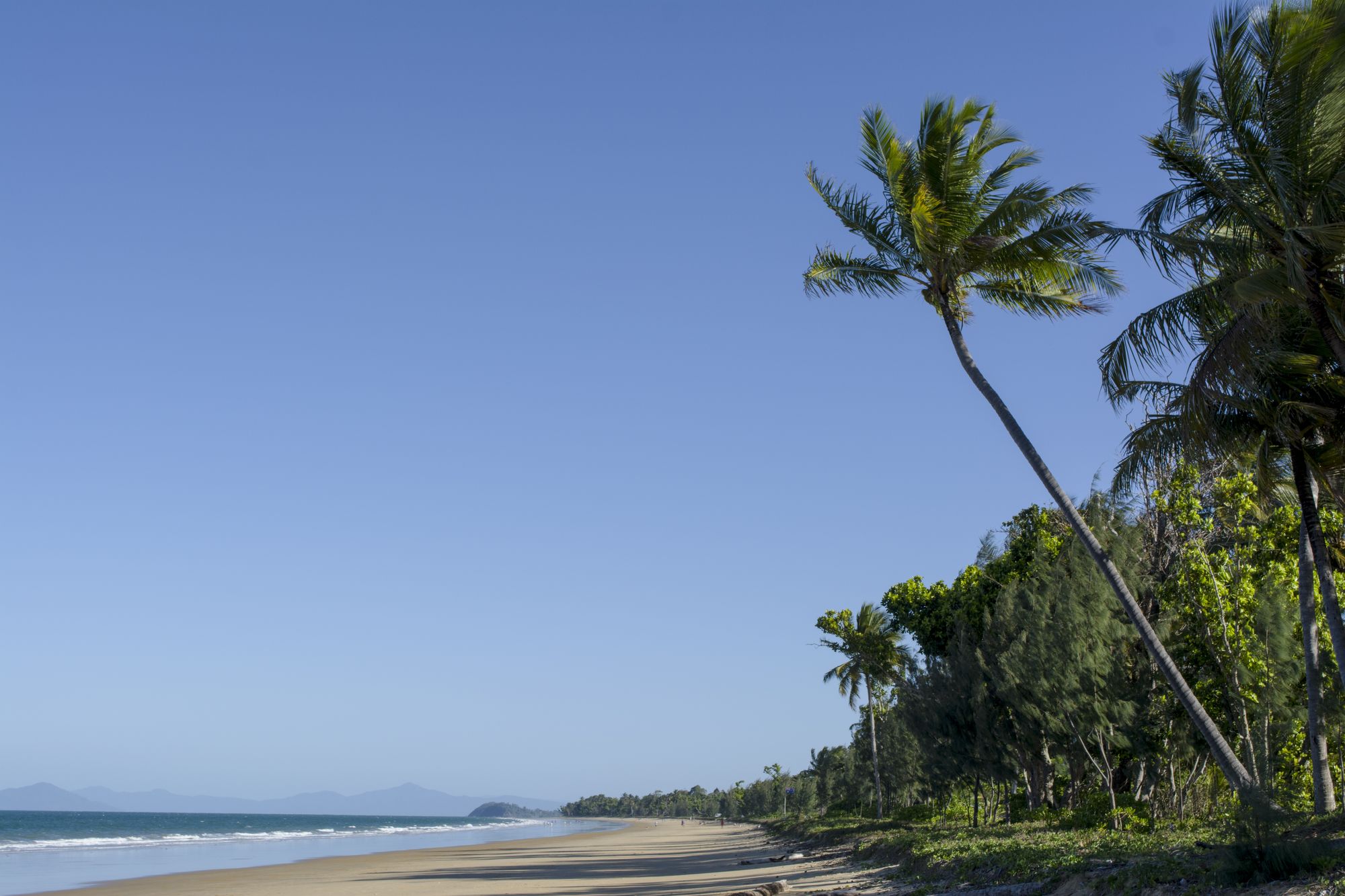 Một khung cảnh phía sau đầy lôi cuốn nhìn về khu trung tâm Mission Beach (Wongaling)