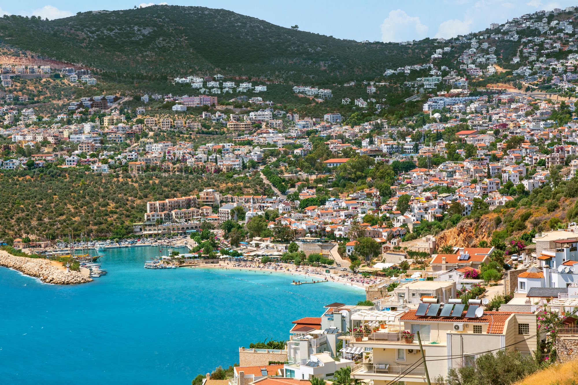 Kalkan - Any hotel station binnen Kalkan, Turkey