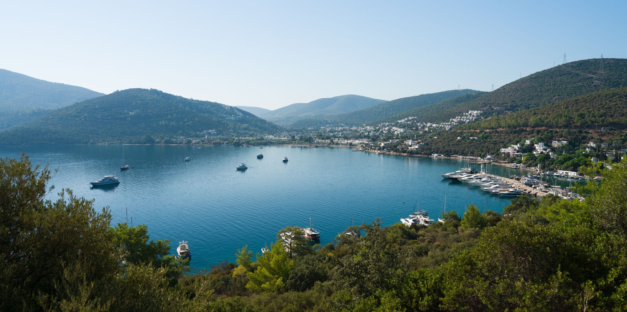 中心部の魅惑的な背景 Mugla