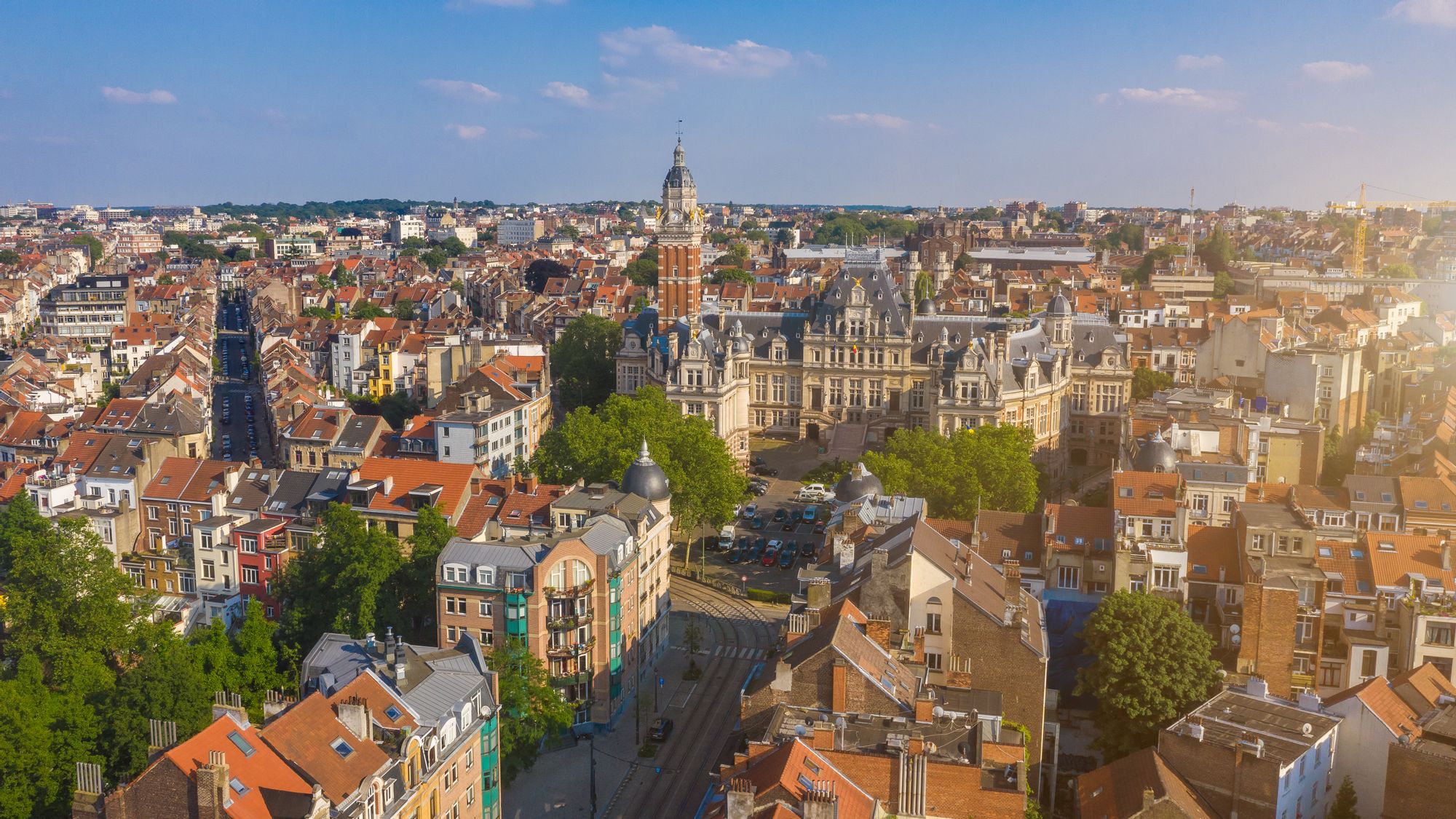 中心部の魅惑的な背景 Saint Gilles