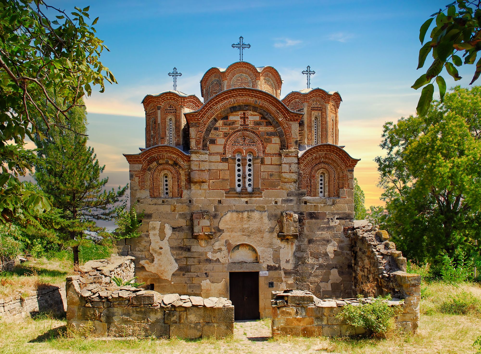 A captivating backdrop of central Kumanovo