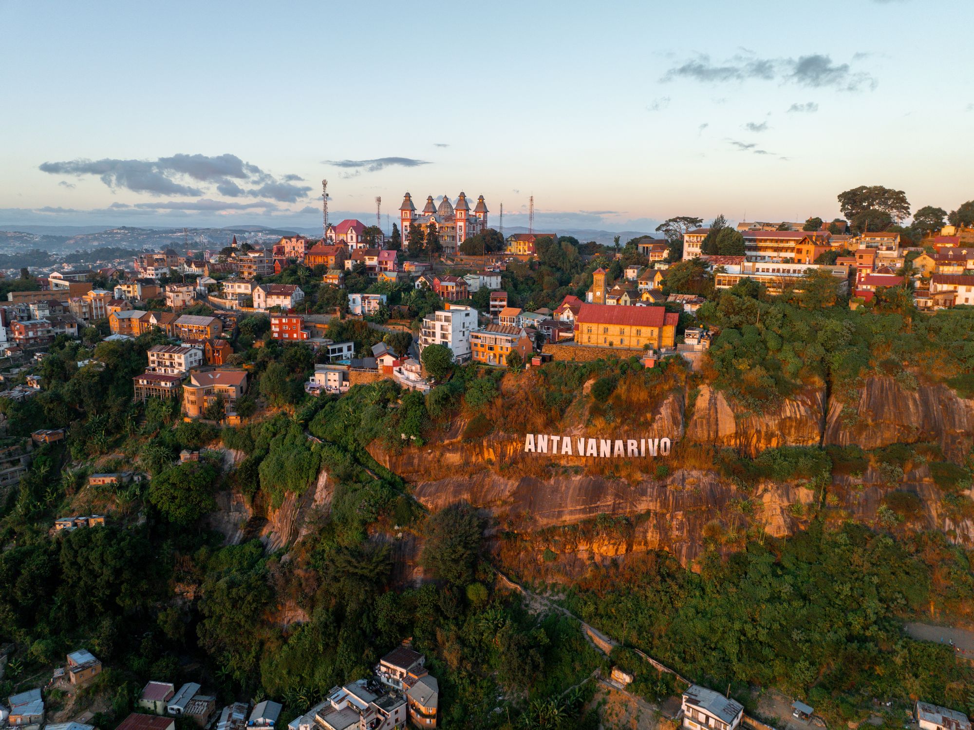 A captivating backdrop of central Antananarivo