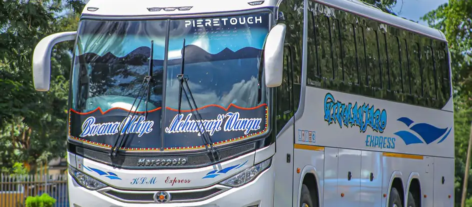 Kilimanjaro Express Bus доставка пассажиров к месту назначения их путешествия