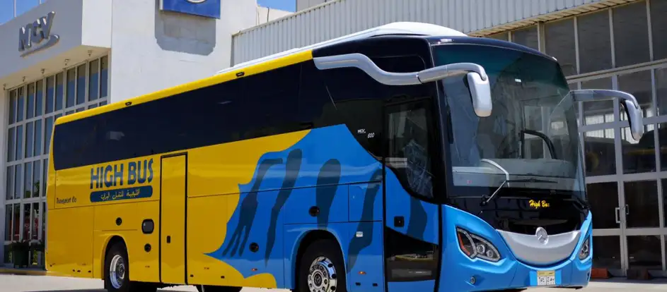 El Khaligea High Bus bringing passengers to their travel destination