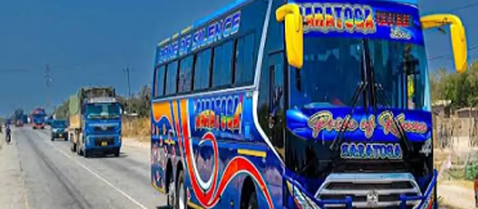 Saratoga Fahrgäste werden an ihr Ziel gebracht