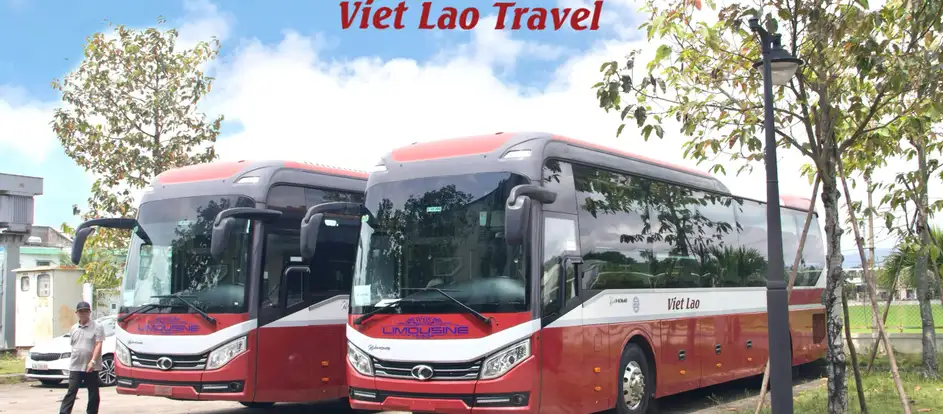 Viet Lao Bus นำผู้โดยสารไปยังจุดหมายปลายทาง