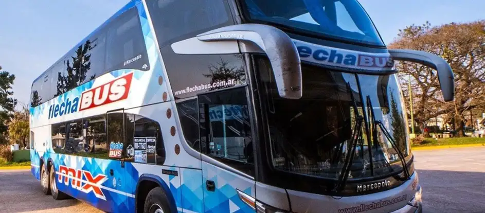 Flecha Bus bringing passengers to their travel destination