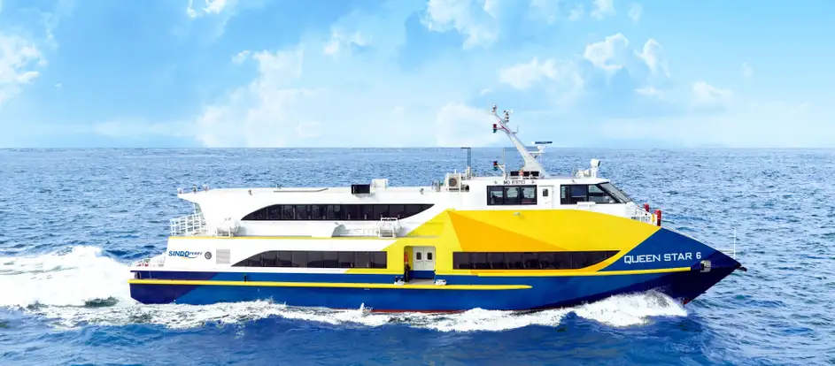 Sindo Ferry đưa hành khách tới điểm du lịch của mình