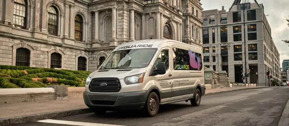 Jaguaride bringing passengers to their travel destination