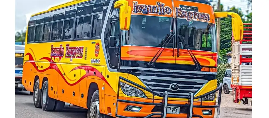 Isamiso Express levando passageiros ao seu destino de viagem