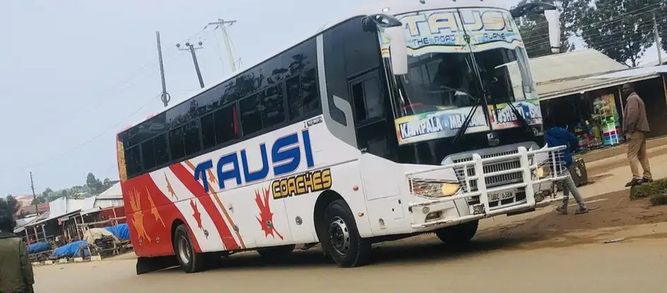 Tausi Coaches bringing passengers to their travel destination