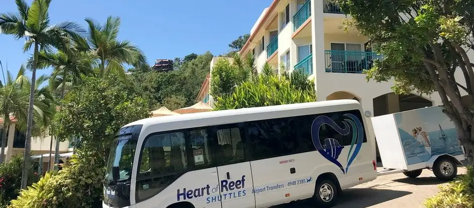 Heart of Reef Shuttles Fahrgäste werden an ihr Ziel gebracht