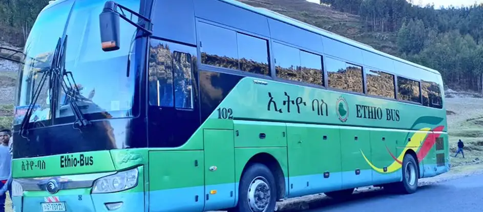 Ethio Bus amener les passagers à leur destination