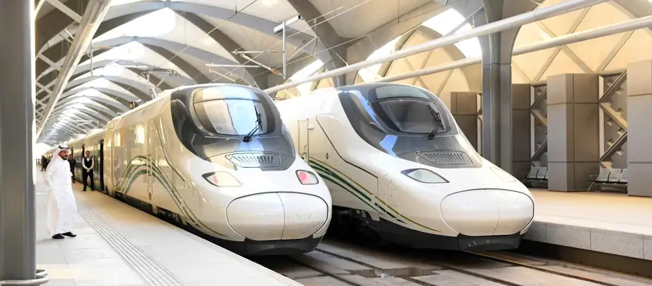 Haramain High Speed Trains passagiers naar hun reisbestemming brengen