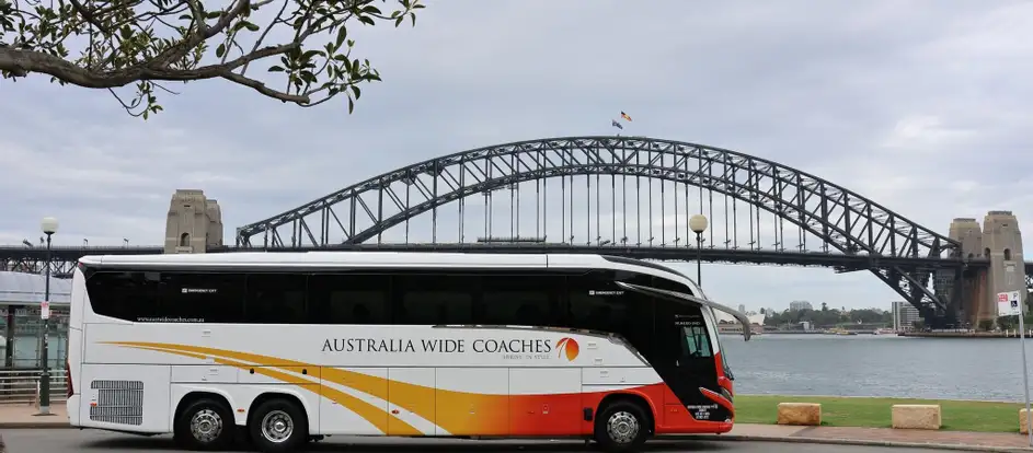 Australia Wide Coaches bringing passengers to their travel destination