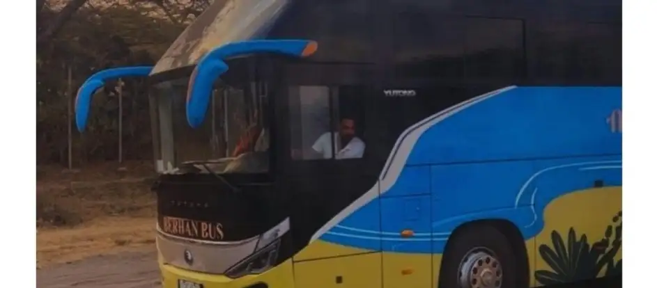 Birhan Bus bringing passengers to their travel destination